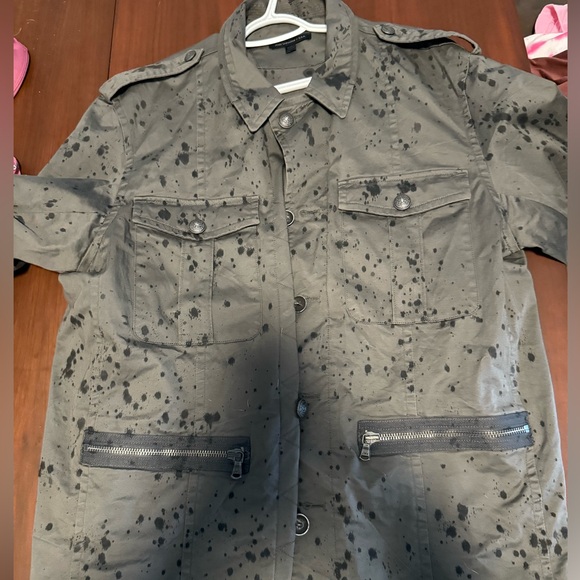 Gray Splatter Design Jacket - Picture 1 of 1
